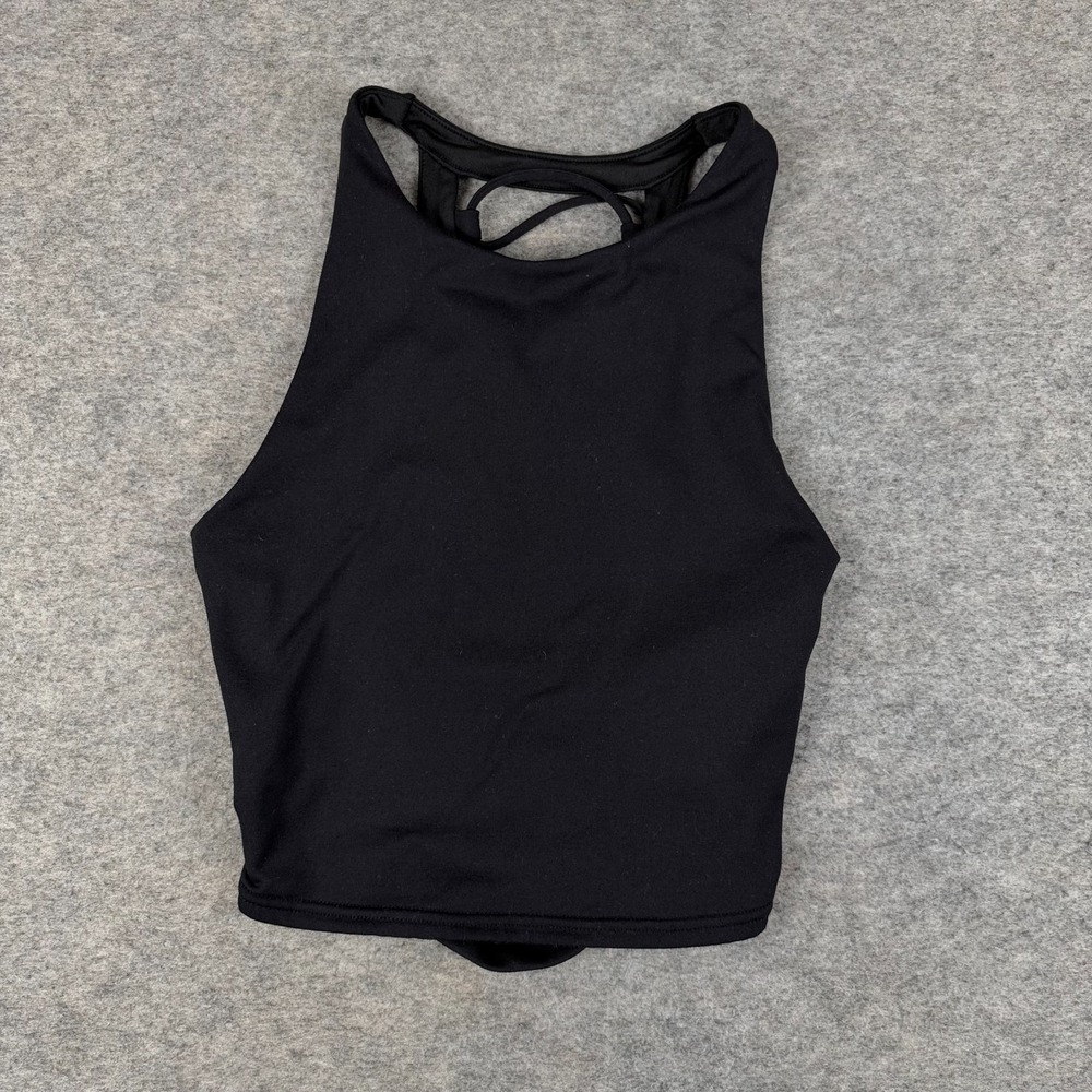 Alo Yoga Movement Bra Crop Top Black Womens Small S